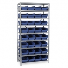 Box shelf 2100x1000x500, 32 boxes 500x240x150
