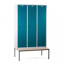 3 door locker with bench 1200x810x2090