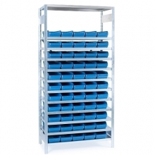 Box shelf 2100x1000x400, 55 boxes 400x180x95