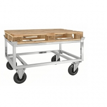 EUR aluse käru 1200x800x700mm, galvaniseeritud, piduritega