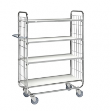 Flexibel hyllvagn 4 plan 1195x470x1590mm, 250kg