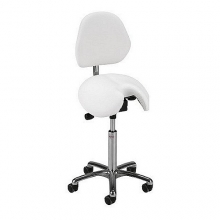 Global CL Jolly saddle stool with backrest