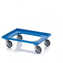 Tray trolley 620x420x100mm, blue