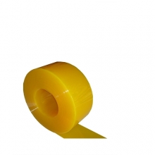 PVC curtain matt yellow 2x200mm/meter