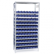 Box shelf 2100x1000x500, 88 boxes 500x120x95