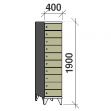 Sektsioonkapp, 10 ust, 1900x400x545 mm