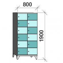 Sektsioonkapp, 12 ust 1900x800x545 mm