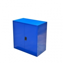 Tool cabinet 2 shelves 1000x1000x500 blue unmount, collapsible