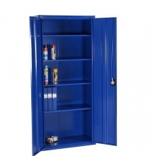 Workshop cabinet 4 shelves 1800x800x400 RAL 5017 collapsible