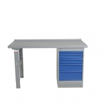 Worktable w. drawer un. 5 draw. 1600x800 mm, Vinyl