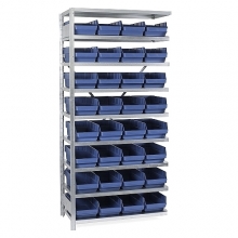 Box shelf 2100x1000x500, 32 boxes 500x240x150 extension bay
