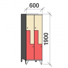 Z-kapp 1900x600x545, 4 ust