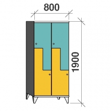 Z-kapp 1900x800x545, 4 ust